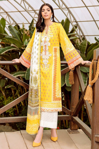 3 PC Embroidered Printed Lawn CL1022 Summer Basic Collection
