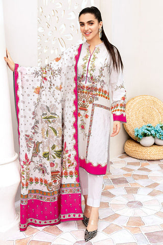 3 PC Digital Printed Lawn CL1037 Summer Basic Collection