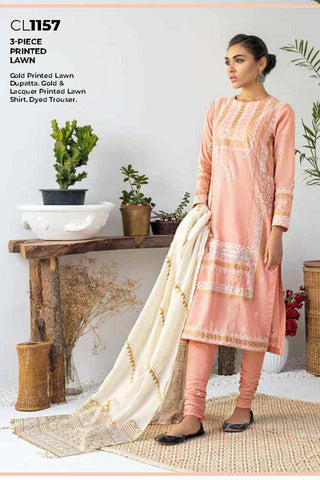 Picture of Gul Ahmed - 3 PC Printed Lawn CL1157 Summer Basic Collection - Available at Raja Sahib