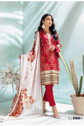 3 PC Printed Lawn CL1160A Summer Basic Collection