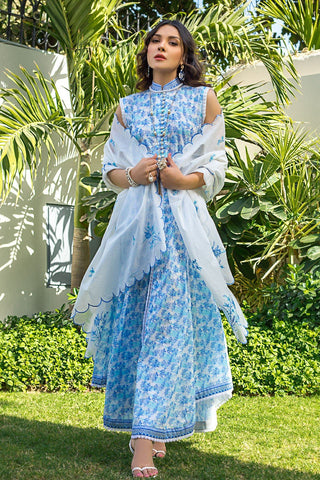 3 PC Digital Printed Lawn CL1226 Summer Basic Collection