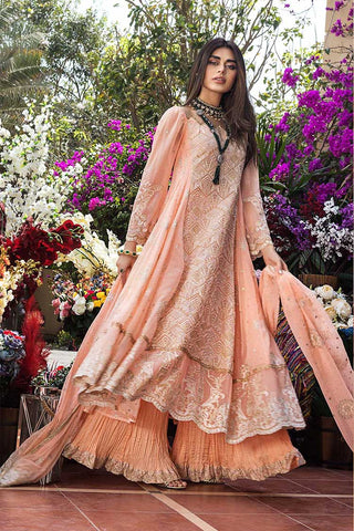3PC Embroidered Chiffon Suit FE 12222 Rani Festive Luxury Collection