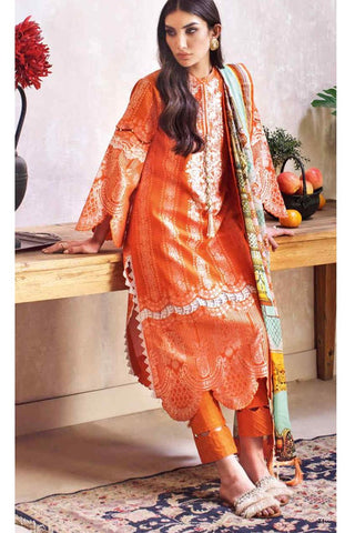 3 PC Luxury Embroidered Jacquard MJ54 Premium Lawn Summer Collection
