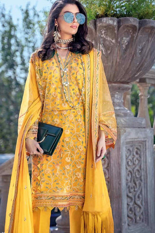 3 PC Luxury Embroidered Chiffon SP17 Premium Lawn Summer Collection