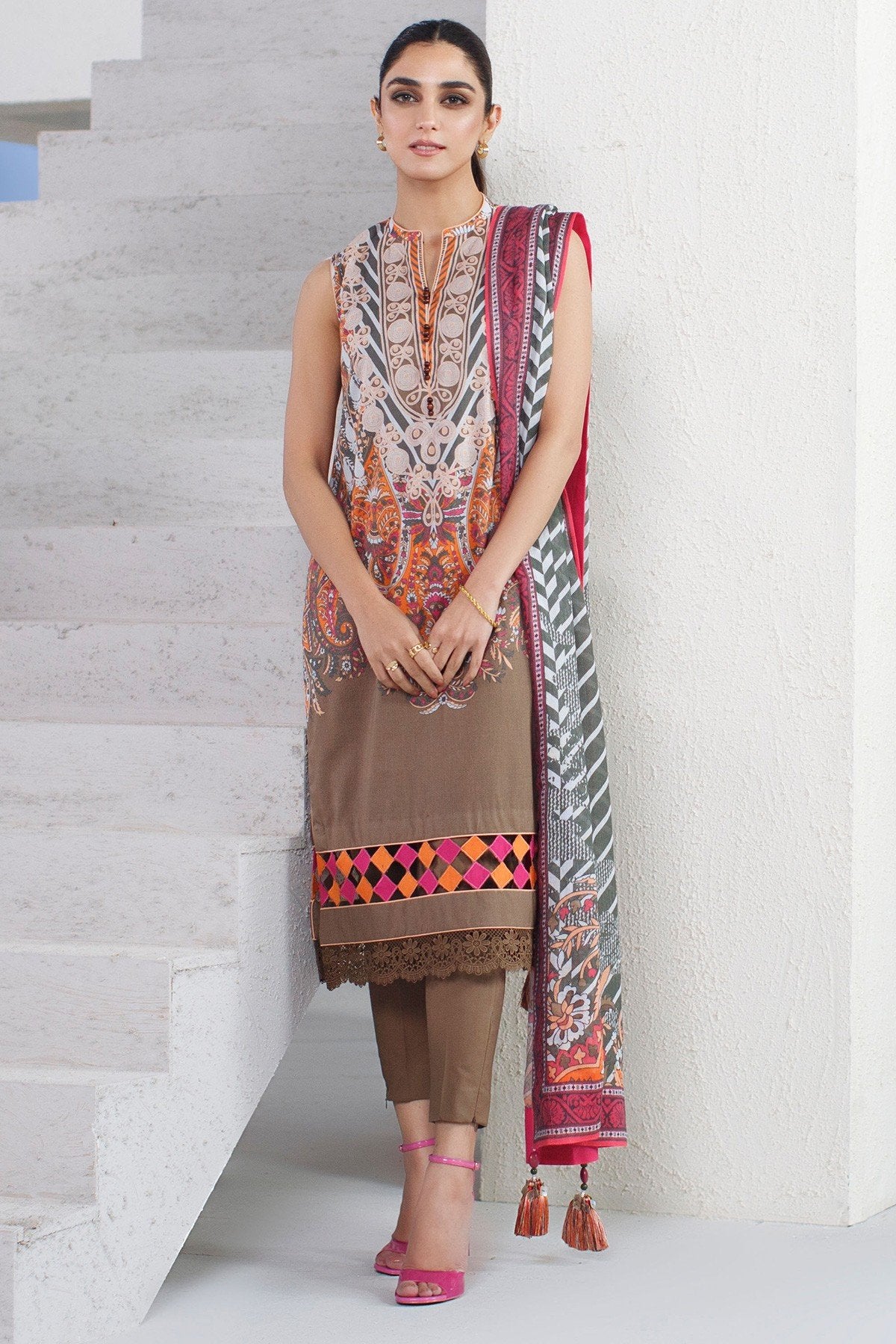 Picture of Al Karam - 3 PC  SS08A Spring Summer Lawn Collection - Available at Raja Sahib