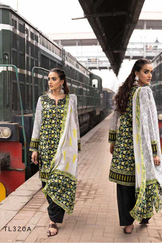 2 PC Printed Lawn Suit TL320A Vintage Garden Summer Lawn Collection