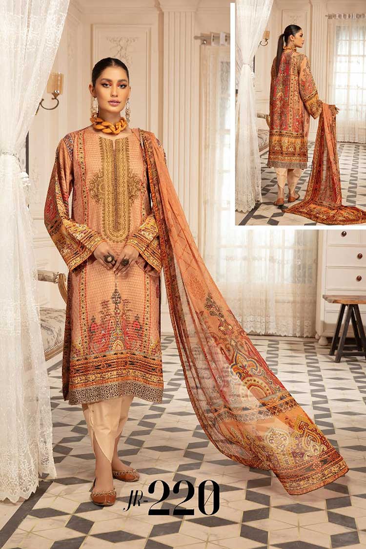 Picture of Johra - JR 220 Tulip Embroidered Banarsi Jacquard Viscose Collection - Available at Raja Sahib