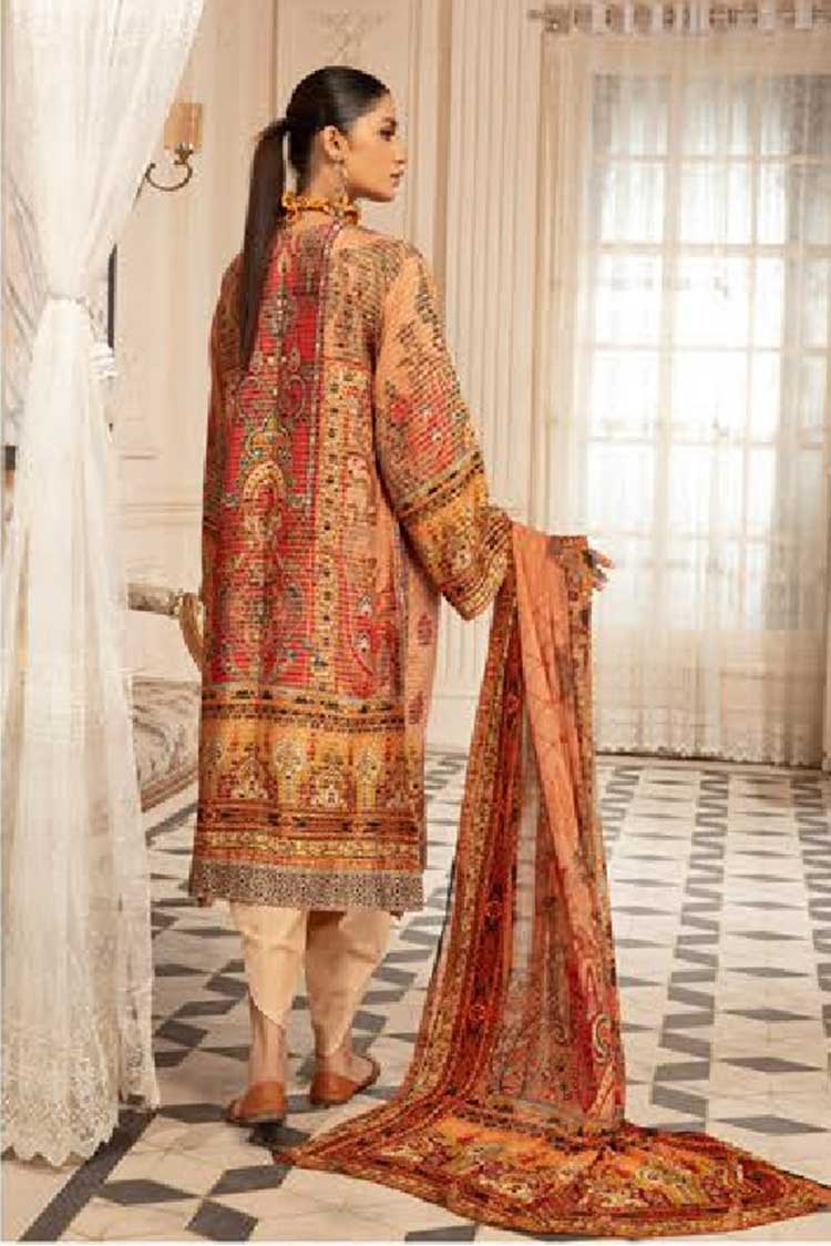 Picture of Johra - JR 220 Tulip Embroidered Banarsi Jacquard Viscose Collection - Available at Raja Sahib