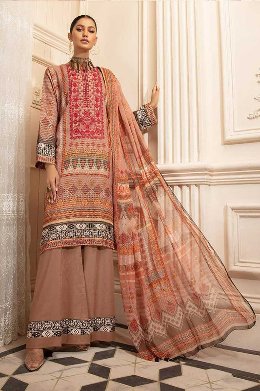 Picture of Johra - JR 221 Tulip Embroidered Banarsi Jacquard Viscose Collection - Available at Raja Sahib