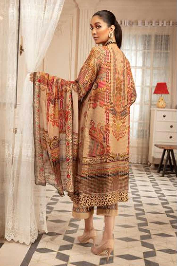 Picture of Johra - JR 226 Tulip Embroidered Banarsi Jacquard Viscose Collection - Available at Raja Sahib