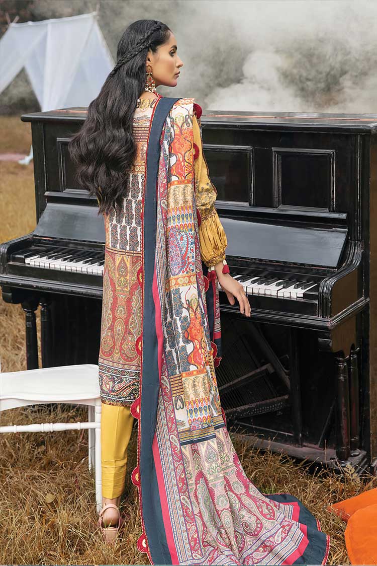 Picture of Al Zohaib Textile - WB21 01 Wintry Breeze Embroidered Shawl Collection - Available at Raja Sahib