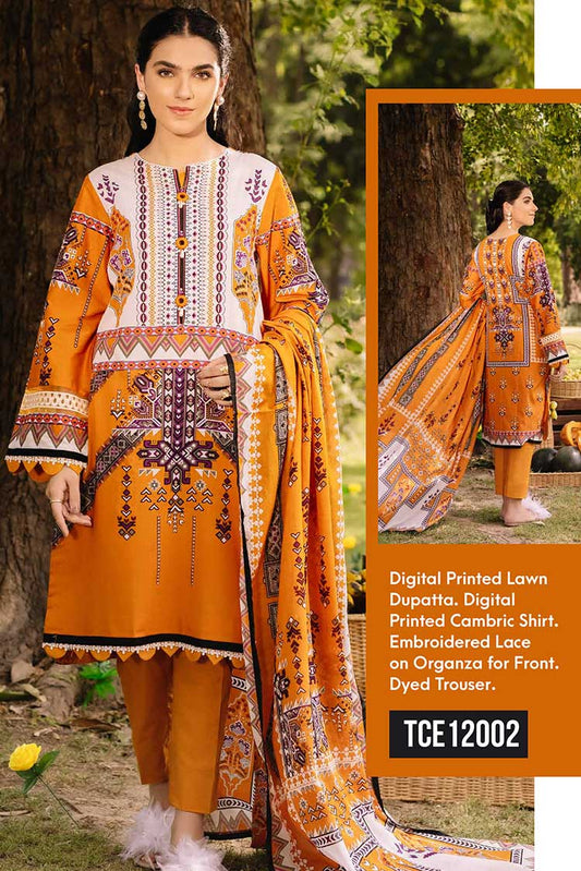 Picture of Gul Ahmed - 2 PC Embroidered Cambric Suit TCE12002 Cambric Pre Fall Collection - Available at Raja Sahib