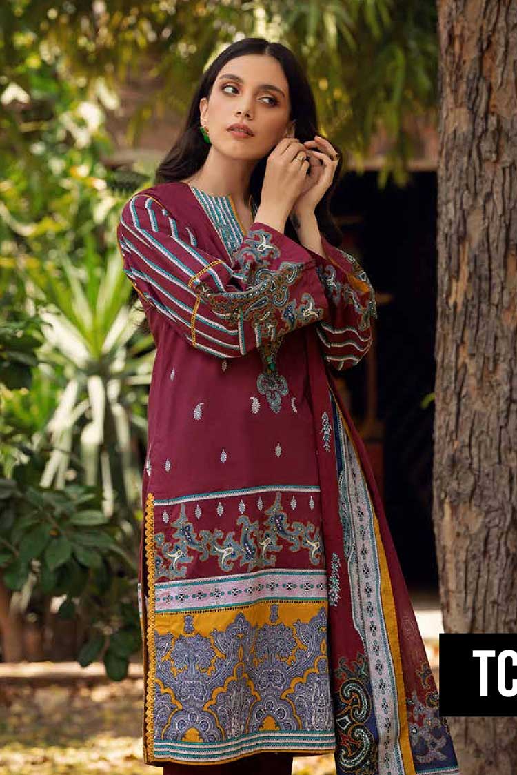 Picture of Gul Ahmed - 2 PC Printed Cambric Suit TCN12007A Cambric Pre Fall Collection - Available at Raja Sahib