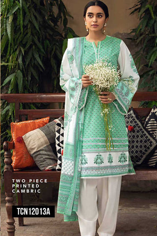 2 PC Printed Cambric Suit TCN12013A Cambric Pre Fall Collection