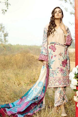LP 10 Tehzeeb Embroidered Peach Leather Collection