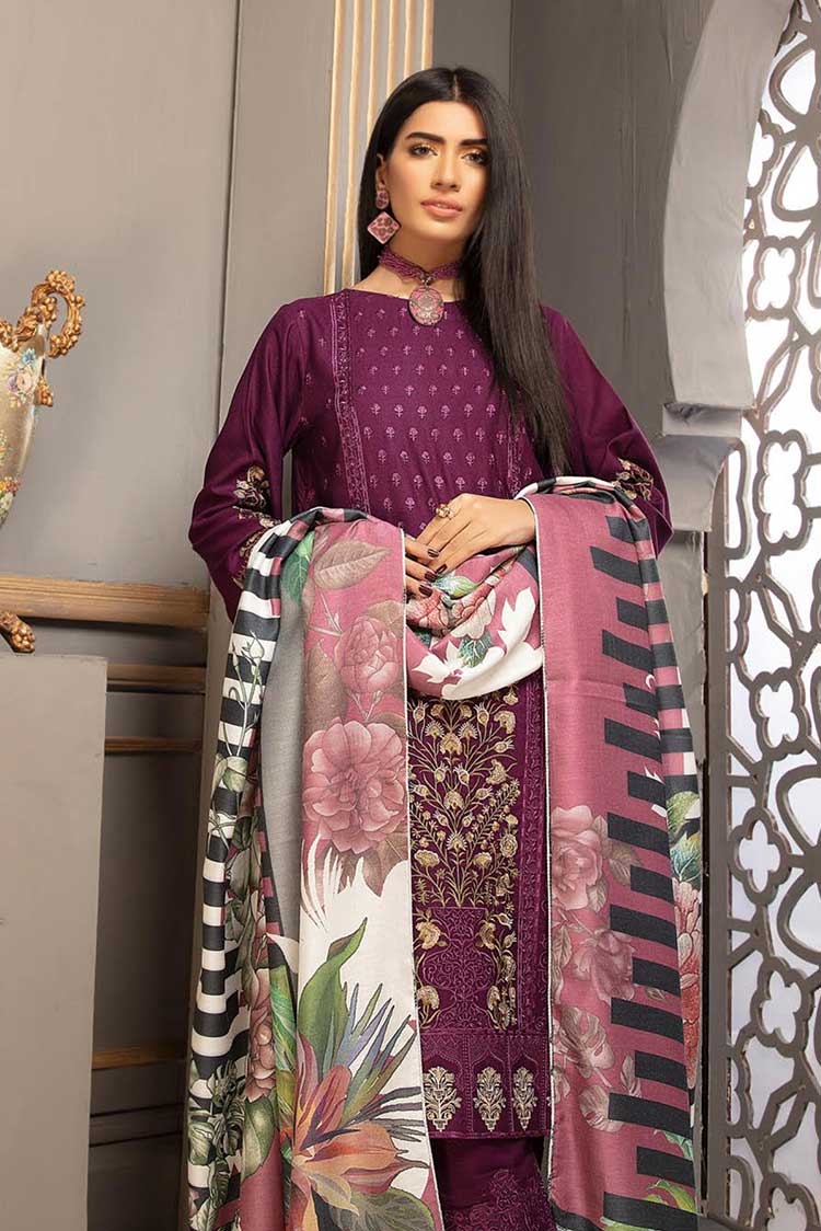 Picture of Johra - JH 510 Mushq Digital Embroidered Winter Collection - Available at Raja Sahib