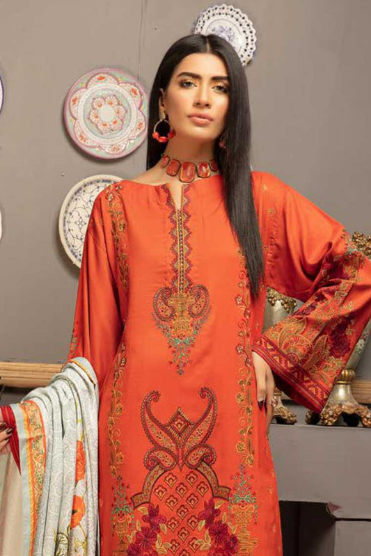 Picture of Johra - JH 519 Mushq Digital Embroidered Winter Collection - Available at Raja Sahib