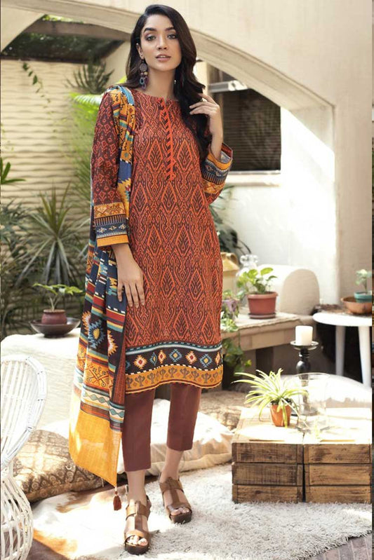 Picture of Lakhany - KPW 505 Komal Printed Winter Khaddar Collection - Available at Raja Sahib