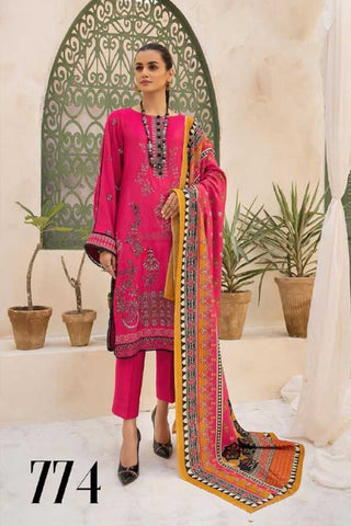 Design 774 Rimal Dhanak Cotrai Cotail Embroidered Collection