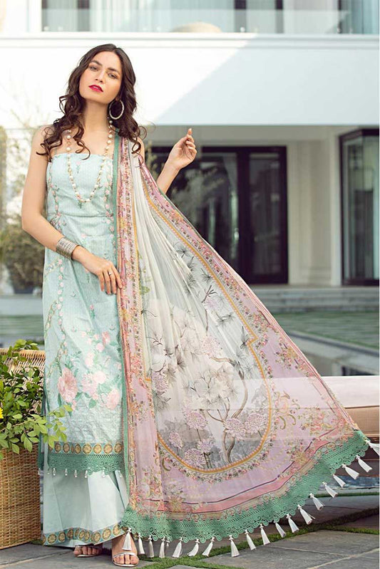 Picture of Rang Rasiya - 01 Rosemary Florence Luxe Embroidered Lawn Collection - Available at Raja Sahib