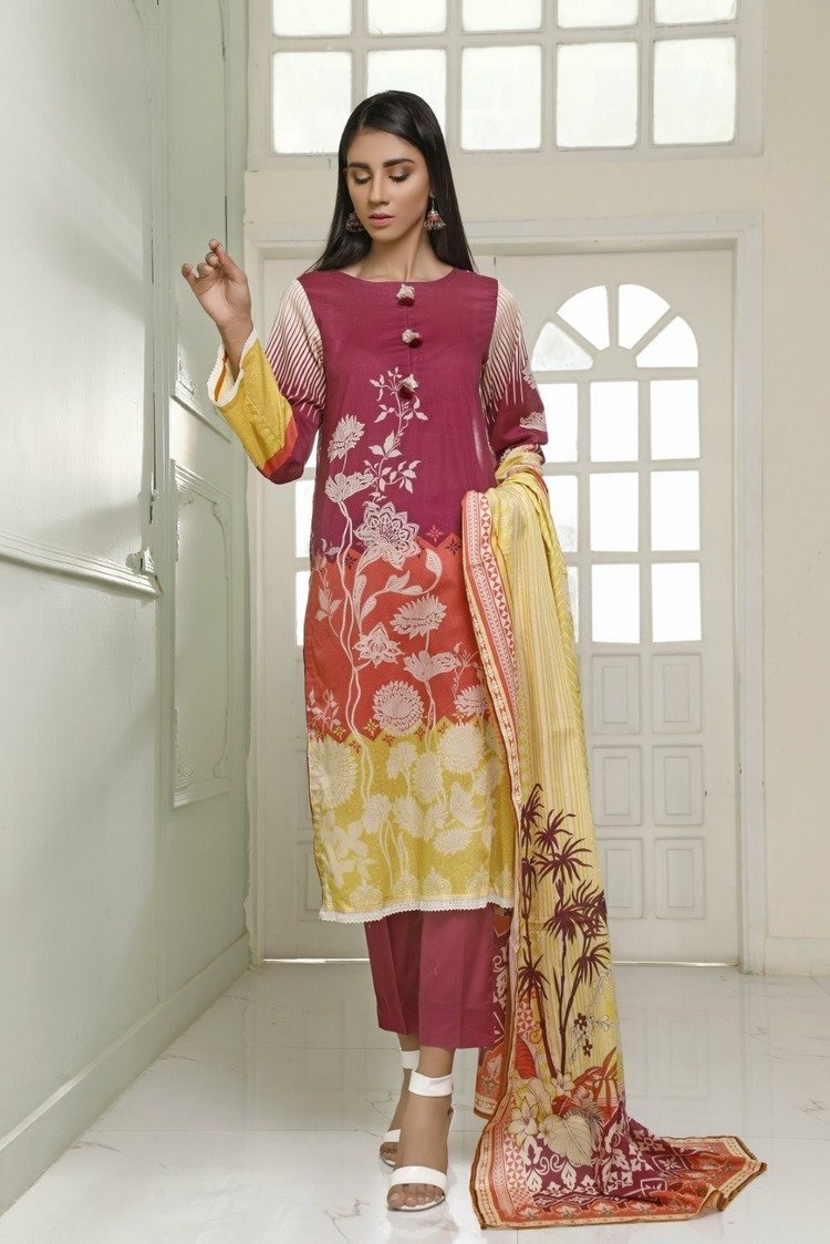 Picture of Ittehad - 3 PC D-115A Spring Summer Crystal Lawn Collection - Available at Raja Sahib