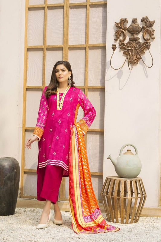 Picture of Ittehad - 3 PC D-130A Spring Summer Crystal Lawn Collection - Available at Raja Sahib