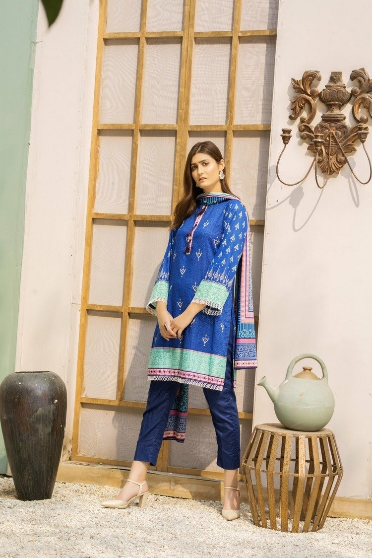 Picture of Ittehad - 3 PC D-130B Spring Summer Crystal Lawn Collection - Available at Raja Sahib