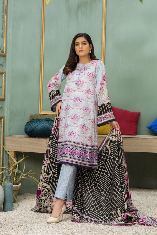 Picture of Ittehad - 3 PC D-137B Spring Summer Crystal Lawn Collection - Available at Raja Sahib