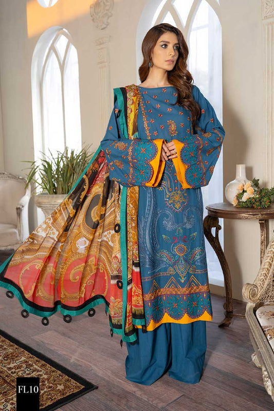 Picture of Maryum N Maria - FL  10 Aegean Freesia Luxury Lawn Collection - Available at Raja Sahib