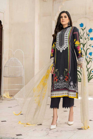 Design 1A Abrish Embroidered Eid Lawn Collection