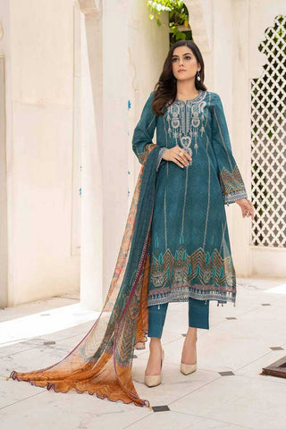Design 7A Abrish Embroidered Eid Lawn Collection