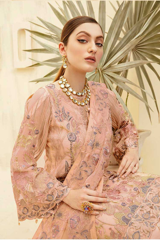 Picture of Ramsha - D 711 Rangoon Embroidered Chiffon Collection Vol 7 - Available at Raja Sahib