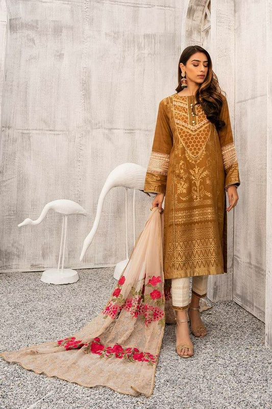 Picture of Charizma - 3 PC Divine Diva 5 Signature Embroidered Lawn Jacquard Chapter 1 Collection - Available at Raja Sahib