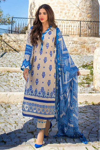 4A BLOOMING BLUES A Tahra Lawn Collection