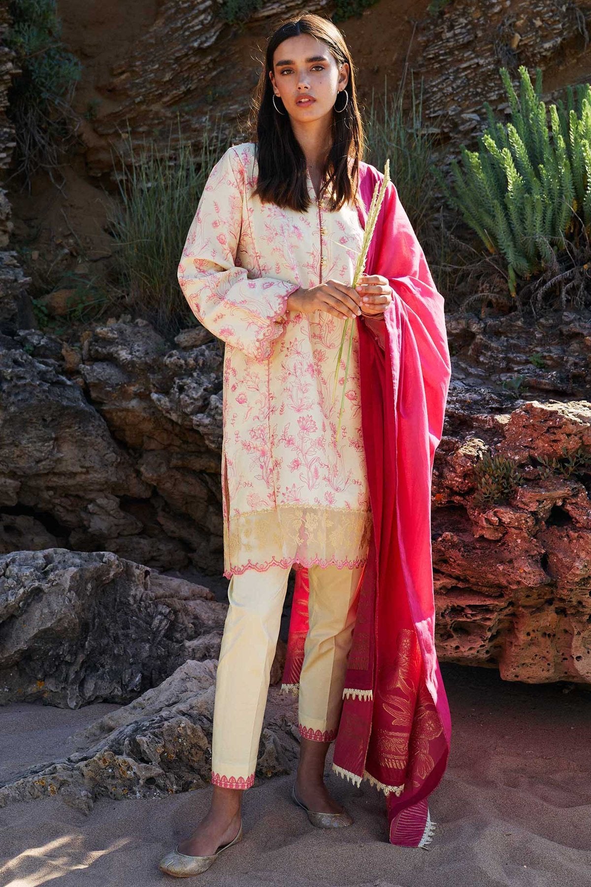 Picture of Zara Shahjahan - ZCE 21 5A Coco Luxury Lawn Collection - Available at Raja Sahib