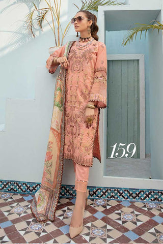 Design 159 Luxury Embroidered Lawn Collection