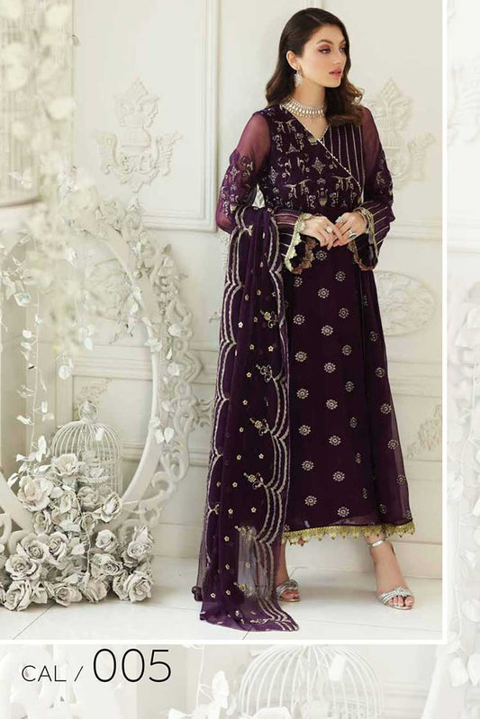 Picture of Charizma - CAL 05 Allure Embroidered Chiffon Collection Vol 01 - Available at Raja Sahib