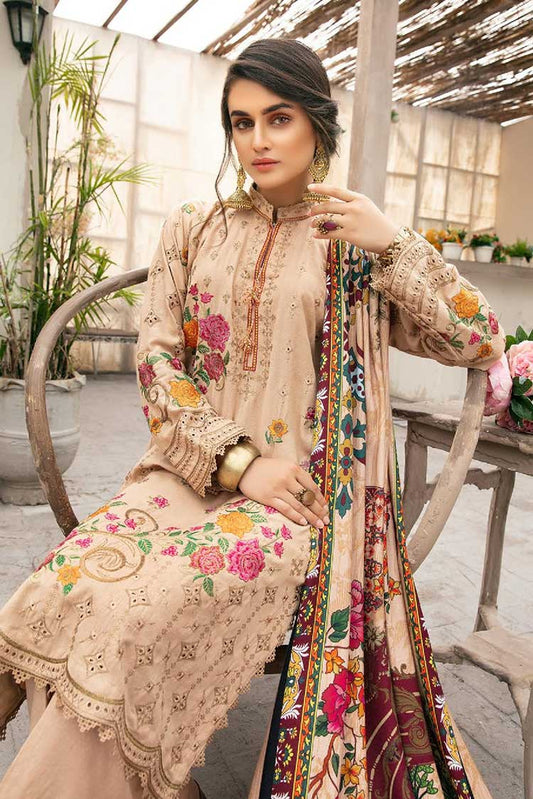 Picture of Shaista - Design 509 Maliha Embroidered Dhanak Karandi Collection - Available at Raja Sahib