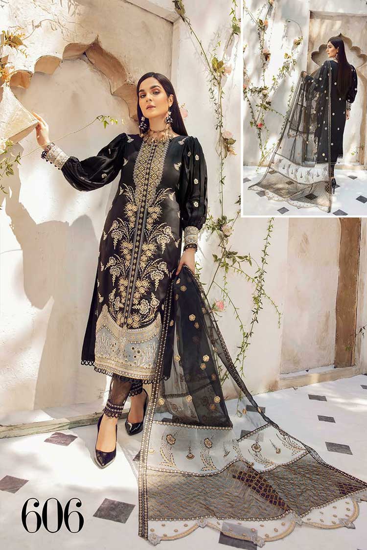 Picture of Shaista - Design 606 Premium Embroidered Viscose Collection - Available at Raja Sahib