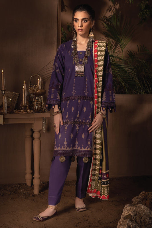 Picture of Iznik - ILC 05 Shajea Zarafshan Winter Linen Collection - Available at Raja Sahib