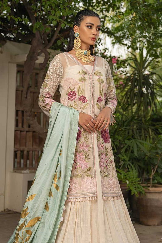 Picture of Rungrez - RNG 02 Marfil Mousseline Embroidered Collection - Available at Raja Sahib