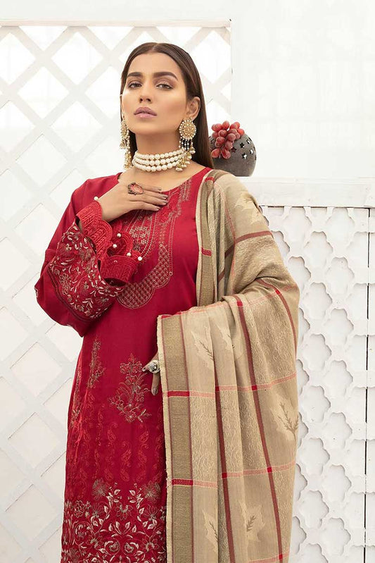 Picture of Shaista - Design 837 Muskan Semi Peach Embroidered Collection - Available at Raja Sahib