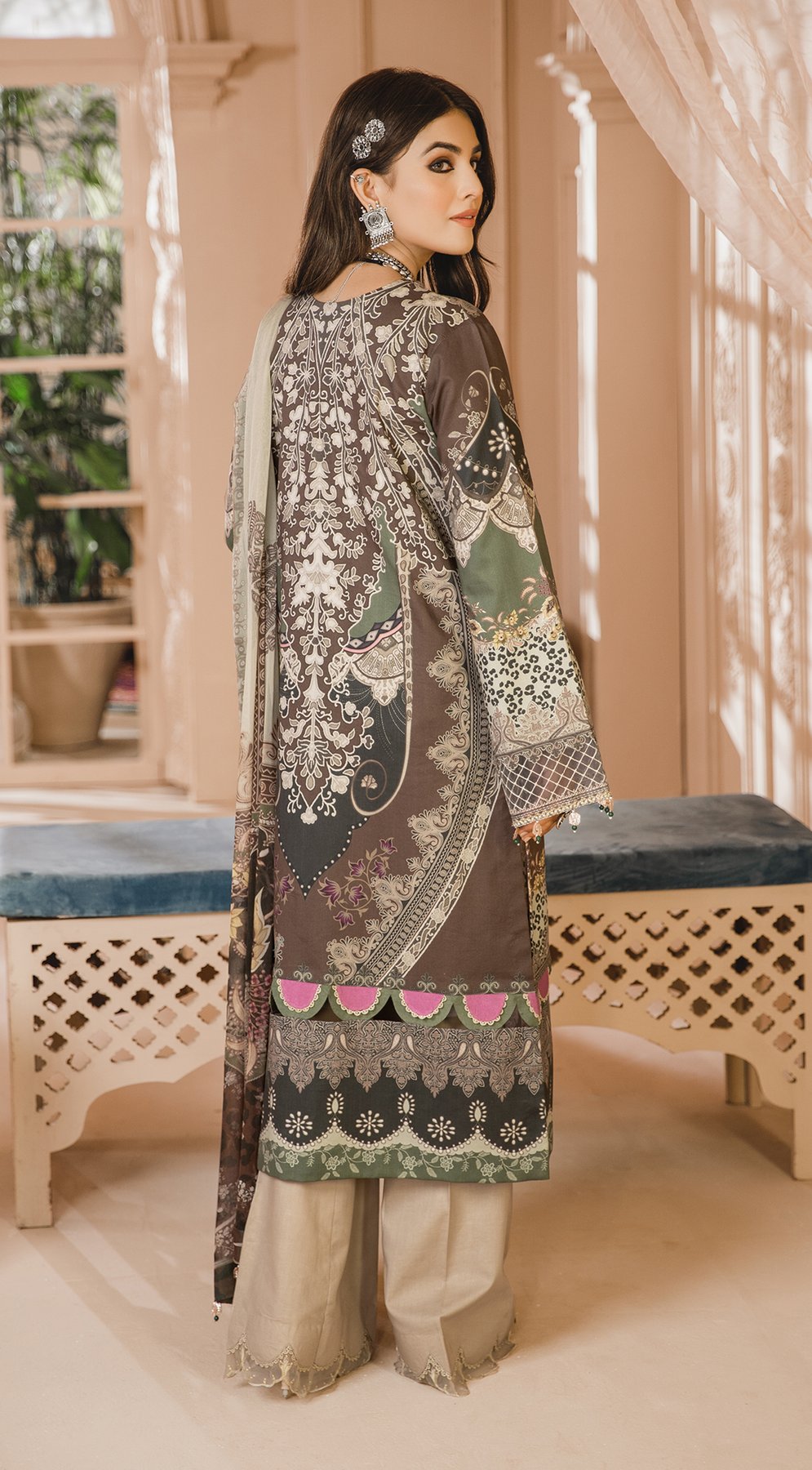 Picture of Anaya - AEC21 03 Naina Noor Bano Embroidered Cambric Collection - Available at Raja Sahib