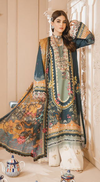 AEC21 06 Shahzeen Noor Bano Embroidered Cambric Collection