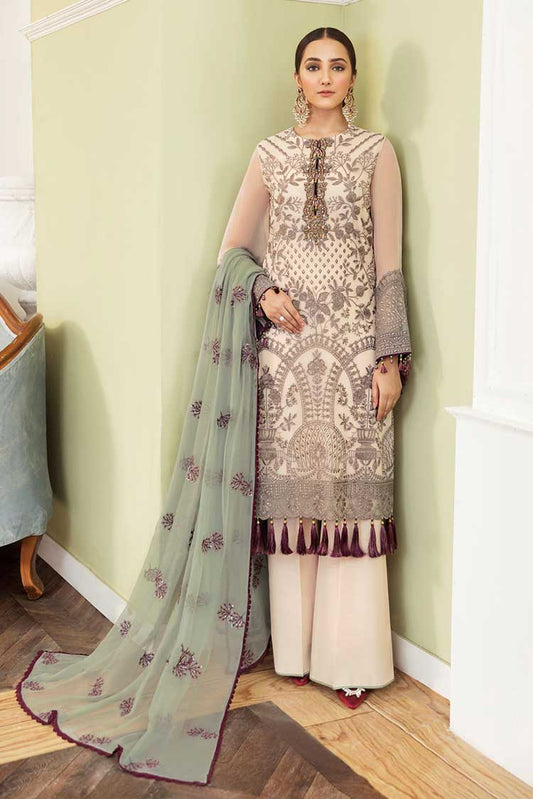 Picture of Flossie - 909 Amber Light Safeera Embroidered Chiffon Collection Vol 9 - Available at Raja Sahib