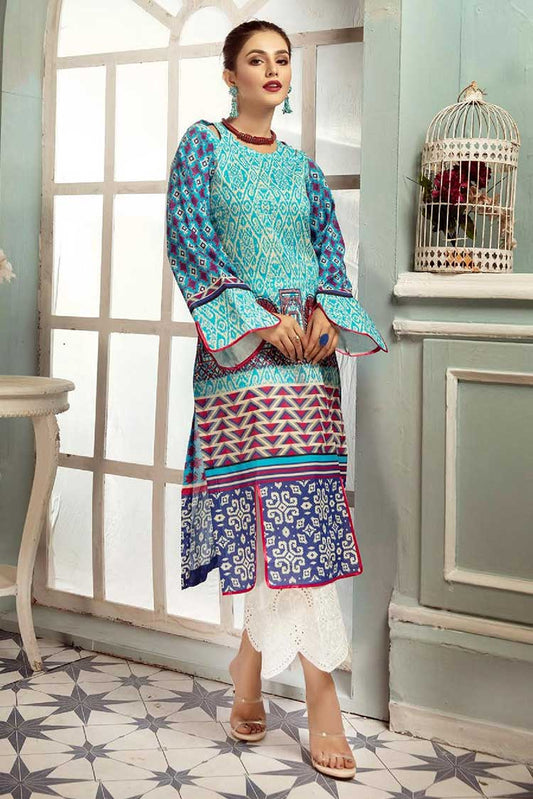 Picture of Riaz Arts - PL 29 Plush Premium Embroidered Lawn Kurti Collection Vol 3 - Available at Raja Sahib