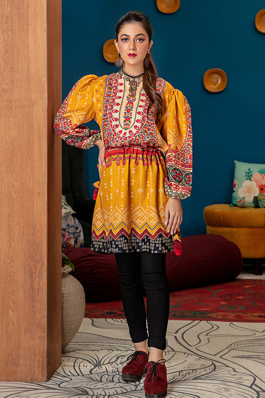 Picture of Ellena - E21-KRK-008 Khaddar Kurti Collection - Available at Raja Sahib