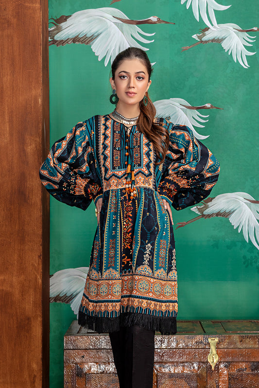 Picture of Ellena - E21-KRK-009 Khaddar Kurti Collection - Available at Raja Sahib