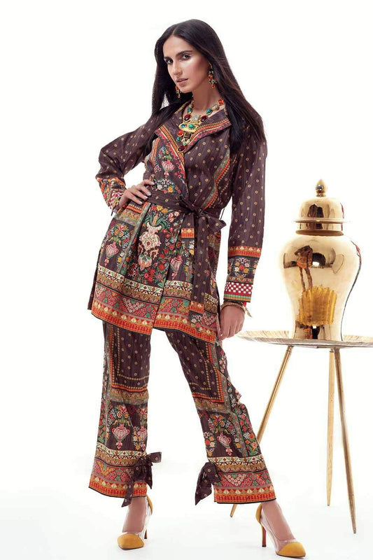 Picture of Gul Ahmed - 1PC Digital Printed Corduroy Shirt SCD12002 Fall Winter Collection Vol 2 - Available at Raja Sahib