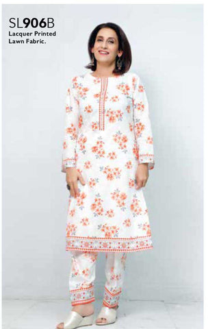 1 PC Printed Lawn Shirt SL906B Mothers Summer Lawn Collection